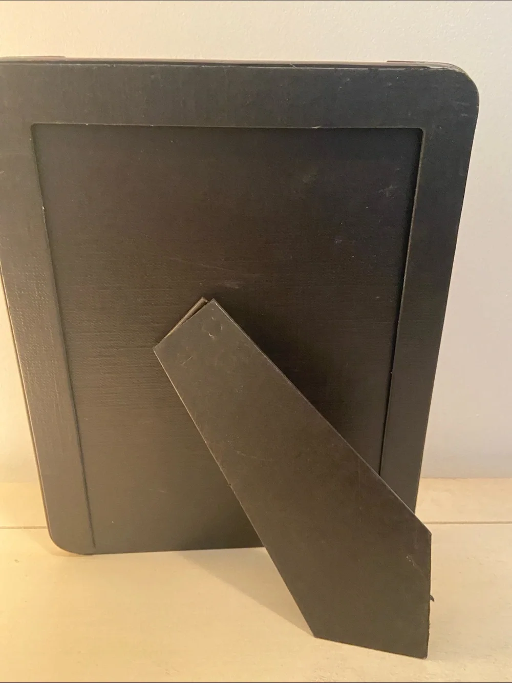 Vintage Campaign Style Wooden Picture Frame With Brass Corner Brackets 8”X10”